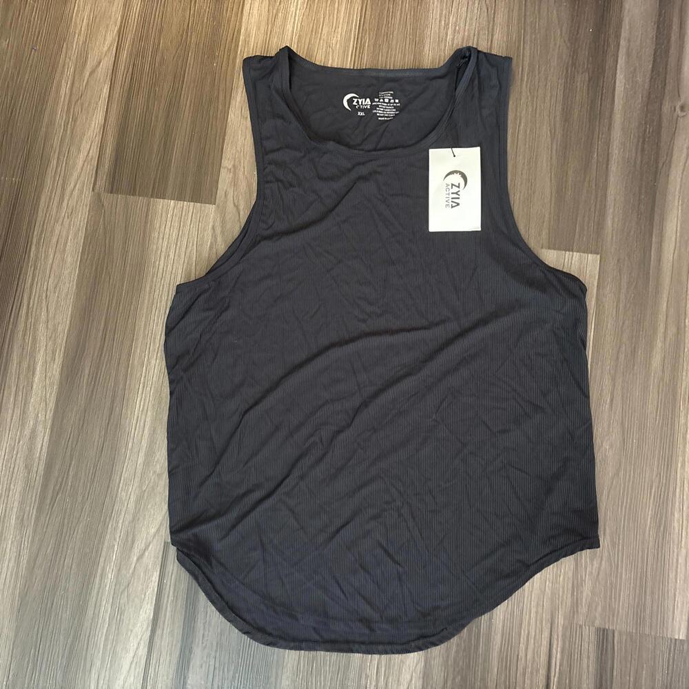 Ziya Active Black Sleeveless Athletic Premium Tank Top Women's Size XXL NWT